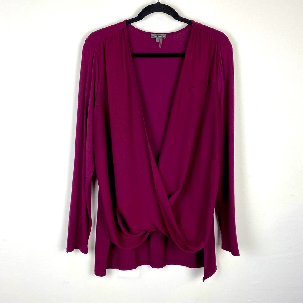 Vince Camuto Drape Front Blouse